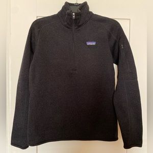 EUC Patagonia Women’s Better Sweater 1/4 Zip Fleece - Black, Small